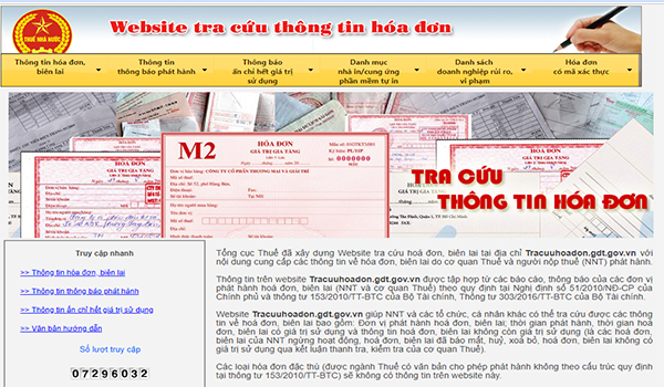Doanh nghiệp có thể tra cứu tính hợp pháp của hoá đơn điện tử thông qua trang web của Tổng cục thuế