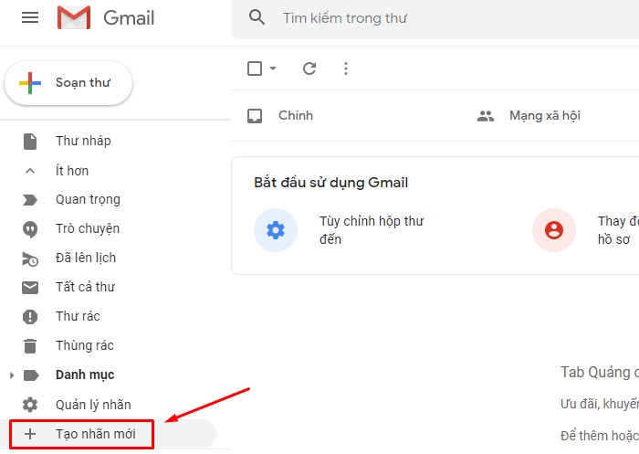 quản lý hóa đơn bằng Gmail