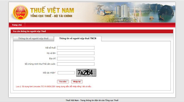Cách tra cứu thuế thu nhập cá nhân