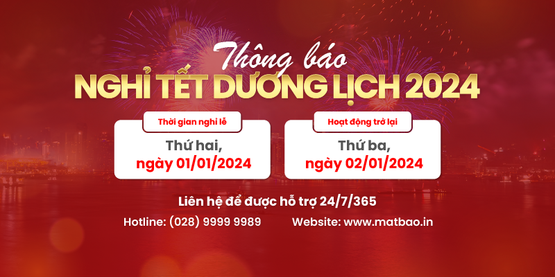 [Thông báo] Lịch Nghỉ Tết Dương Lịch 2024
