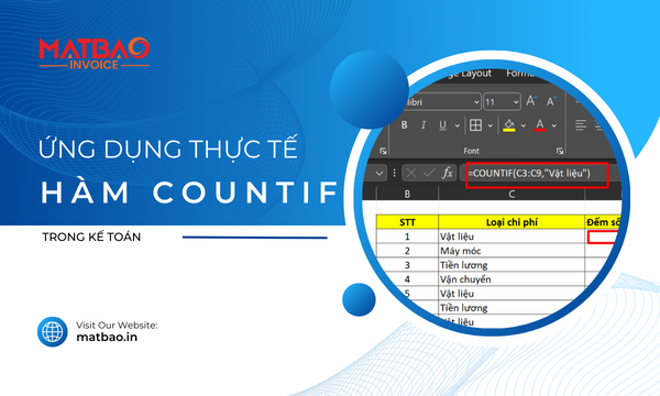 Ứng dụng thực tế của hàm COUNTIF trong kế toán