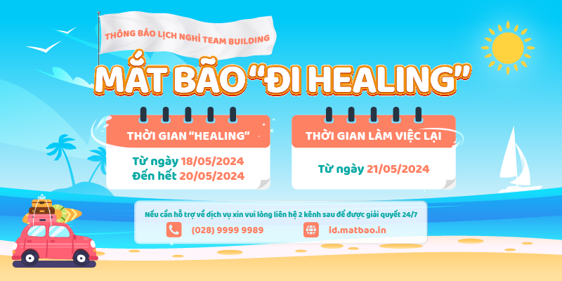 [Thông báo] Lịch nghỉ Team Building - Mắt Bão "đi Healing"