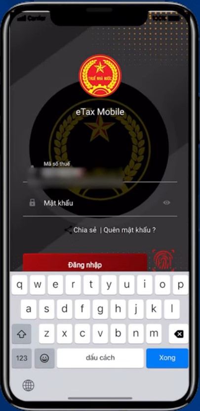 Phần mềm Etax Mobile